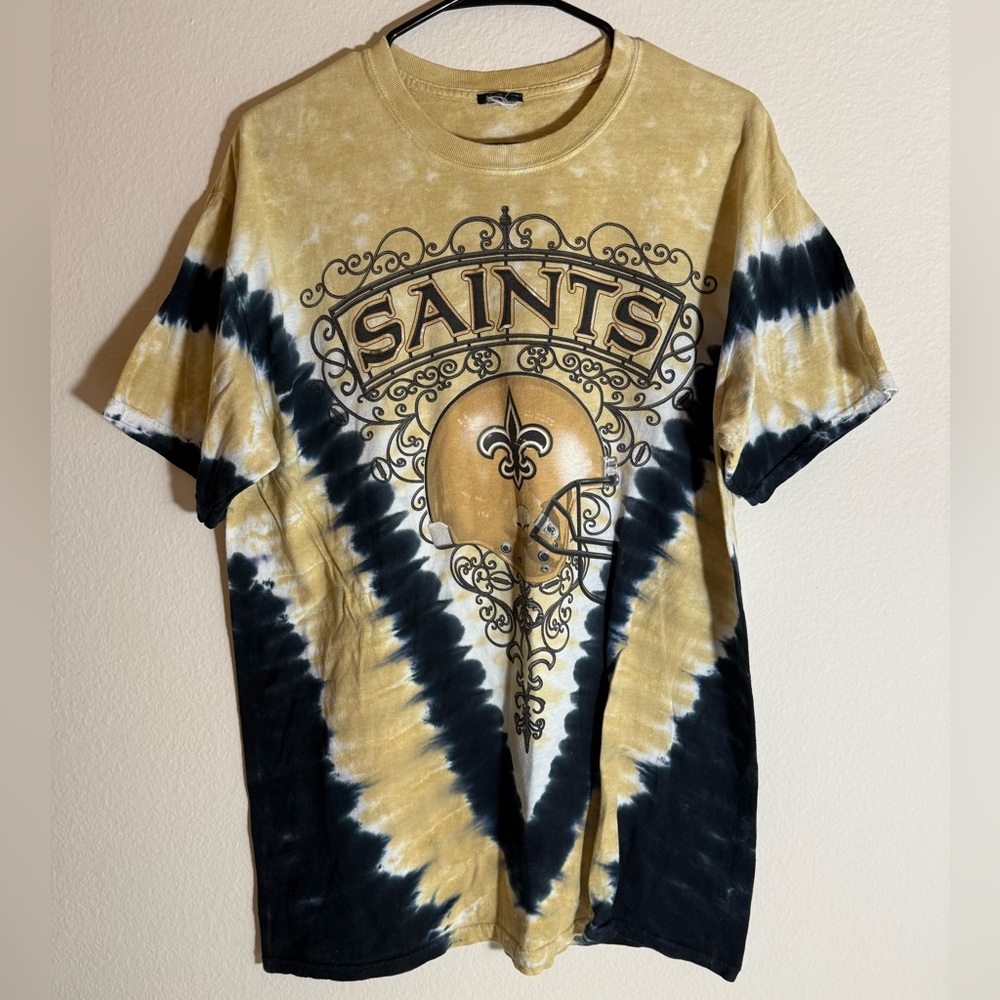 New Orleans Saints Delta Apparel graphic tie dyed tee 🏈